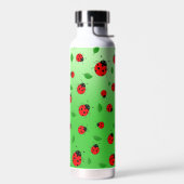 Kids Niedliche Lady Bug & Green verlass Muster Ver Trinkflasche (Links)
