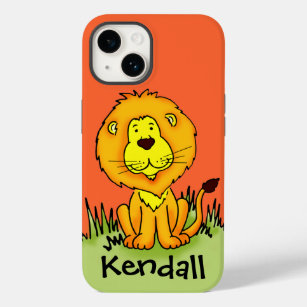 Kids niedlichen Löwenorange Case-Mate iPhone Hülle
