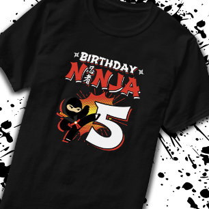 Kids Ninja Birthday Party Gift - 5 Jahre Old T-Shirt