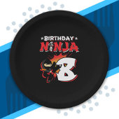 Kids Ninja Birthday Party Gift - 8 Jahre Old Pappteller