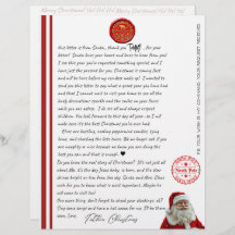 Kid's North Pole Comfirmation Letter From Santa