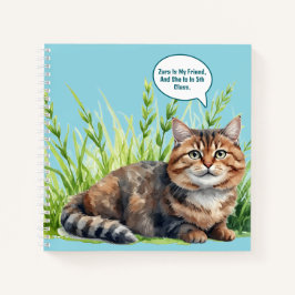 Kids Notebook Cat Anima Stationary Spiral Notebook Notizblock