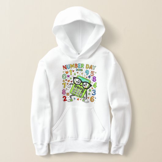 Kids Number Day Hoodie | Colourful Maths Numbers (Ablage )