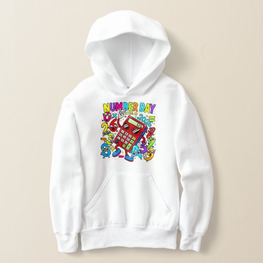 Kids Number Day Maths Hoodie | Primary School UK (Ablage )