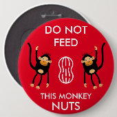 Kids Nut Allergy Warning Button (Vorne & Hinten)