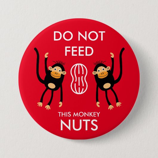 Kids Nut Allergy Warning Button (Vorderseite)