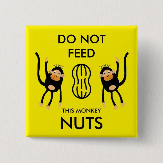 Kids Nut Allergy Warning Button (Vorderseite)
