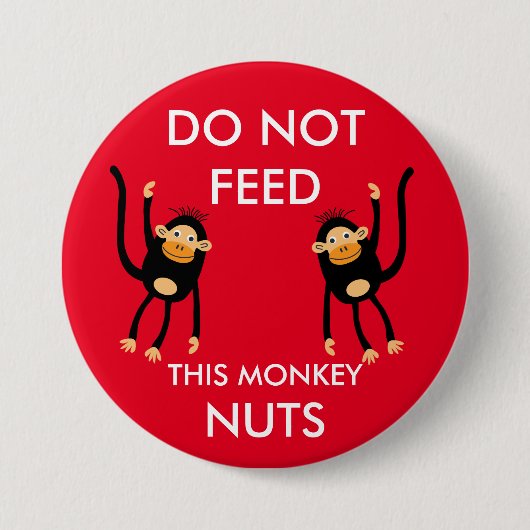 Kids Nut Allergy Warning Button (Vorderseite)