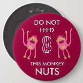 Kids Nut Allergy Warning Button (Vorne & Hinten)