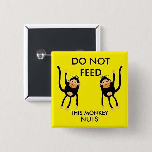 Kids Nut Allergy Warning Button (Vorne & Hinten)