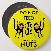 Kids Nut Allergy Warning Button (Vorne & Hinten)