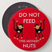 Kids Nut Allergy Warning Button (Vorne & Hinten)