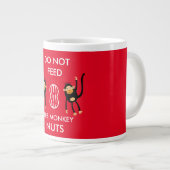 Kids Nut Allergy Warning Jumbo-Tasse (Vorderseite Rechts)