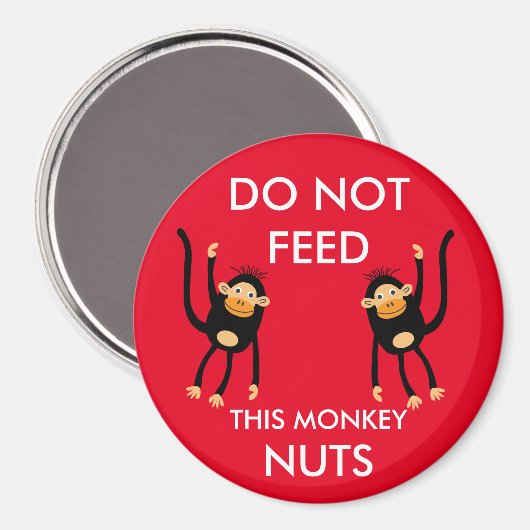 Kids Nut Allergy Warning Magnet (Vorderseite/Rückseite)
