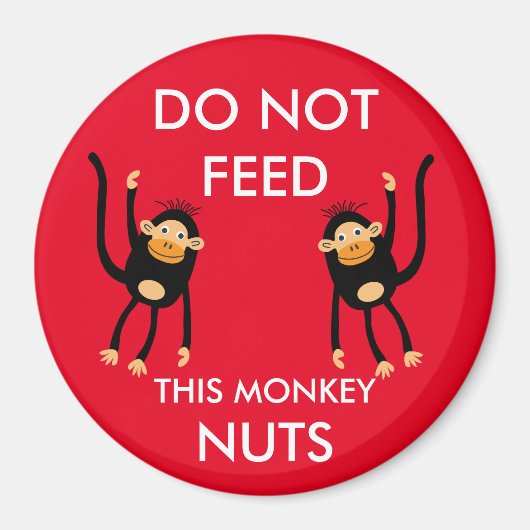 Kids Nut Allergy Warning Magnet (Vorne)