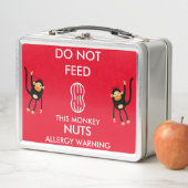 Kids Nut Allergy Warning Metall Brotdose (Beispiel)