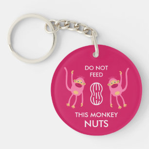 Kids Nut Allergy Warning Schlüsselanhänger