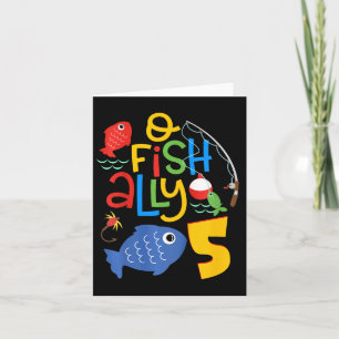 Kids O-Fisch-all 5 Geburtstagsdekorationen 5 Jahre Karte