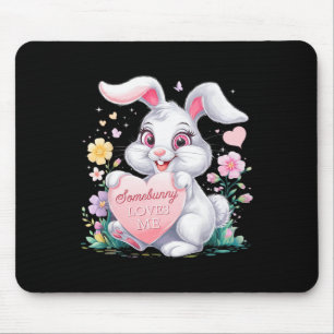 Kids Oaster Bunny Rabbit Pastell Design Springtime Mousepad