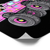 Kids Oaster Rabbit Reitmonster Truck Fun Girls Poster (Ecke)