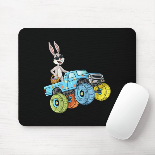 Kids Oaster Rabbit Riding Monster Truck Fun Boys G Mousepad (Mit Mouse)