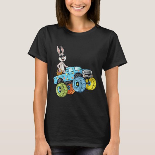 Kids Oaster Rabbit Riding Monster Truck Fun Boys G T-Shirt (Vorderseite)