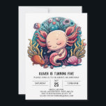 Kids Ocean Adventure Axolotl Birthday Einladung<br><div class="desc">Genießen Sie ein spannendes Ozeanabenteuer mit unserem Kids Ocean Adventure Axolotl zum Geburtstag. Diese Einladung lädt junge Entdecker ein, tief in den Ozean zu tauchen, wo spielerische Axolotls inmitten einer Welt voller Wunder warten. Die lebhaften Farben und das fröhliche Design schaffen eine reizvolle Atmosphäre, die perfekt für eine Geburtstagsparty mit...</div>
