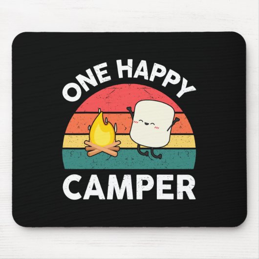 Kids One Happy Camper Kleinkind Junge Lustiger Mar Mousepad (Vorne)
