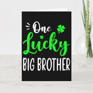 Kids One Lucky Big Brother St Patricks Day Familie Karte