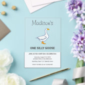 Kids One Silly Goose First Birthday Acryleinladungen (In Situ (Hochzeit))