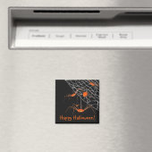 Kids Orange Halloween Spiders Magnet (In Situ (Geschirrspüler))