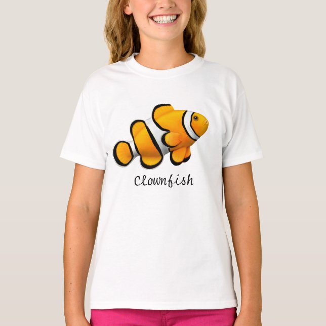 Kids Orange Percula Clownfish T - Shirt (Vorderseite)