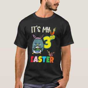 Kids Ostereier Jagd 3. Geburtstag Niedlich Ostern  T-Shirt