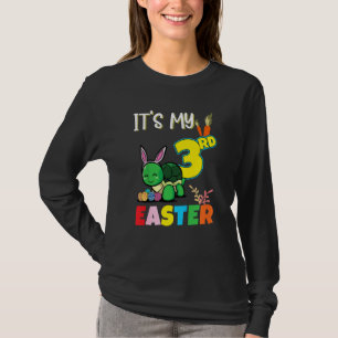 Kids Ostereier Jagd 3. Geburtstag Niedlich Ostern T-Shirt