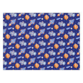 Kids Outer Space Rocket Ship & Astronaut Tischdecke (Vorderseite (Horizontal))
