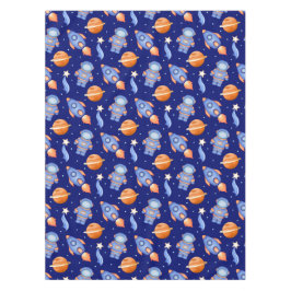 Kids Outer Space Rocket Ship & Astronaut Tischdecke