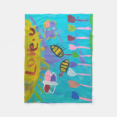 Kids Painting Fleecedecke (Vorderseite)
