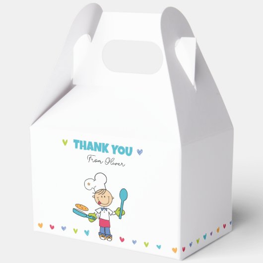 Kids’ Pancake Party Favor Box Geschenkschachtel (Rückseite)