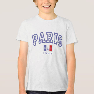 Kids Paris Frankreich Vintage Varsity Tri-Blend Shirt