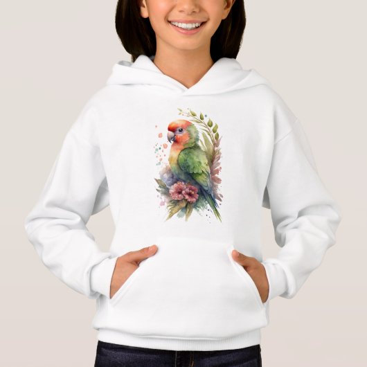 Kids Parrot Hooded Sweatshirt (Vorderseite)