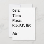 Kid's Party Einladung (Rückseite)