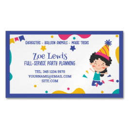 Kids Party Planer Magnetische Visitenkarte