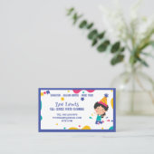 Kids Party Planer Visitenkarte (Stehend Vorderseite)