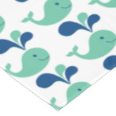 KId's Party Spouting Whale Cartoon Tablecloth Tischdecke (Schrägansicht)
