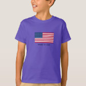 Kids Patriotic Flag T - Shirt (Vorderseite)