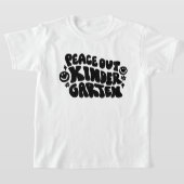 Kids Peace Out Kindergarten T - Shirt (Ablage )