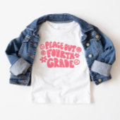 Kids Peace Out Vierte Klasse T - Shirt in Rosa