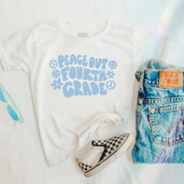 Kids Peace Out Vierter T - Shirt in Blue