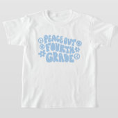 Kids Peace Out Vierter T - Shirt in Blue (Ablage )