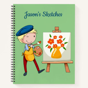 Kids Personal Sketch Spirale Notebook Notizblock